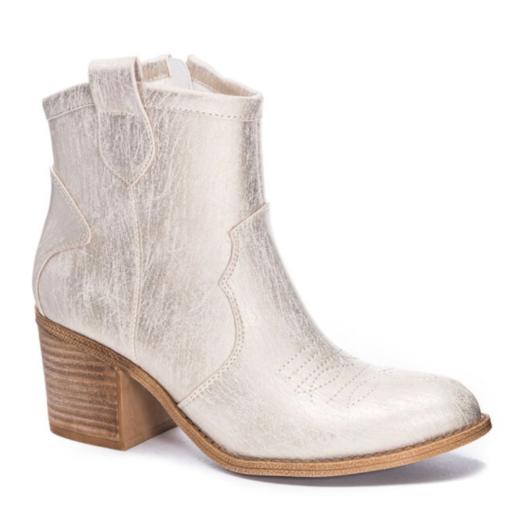 Metallic Unite Western Bootie